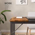 thumbnail image 2 of Mecor Computer Desk 47" Sturdy Writing Table for Home Office, Modern Simple Style PC Desk with Splice Board, PC Laptop Sturdy Table Workstation for Home（Middle Black）, 2 of 5