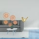 thumbnail image 2 of Arte mural tejido en ratán con figura de pájaro dorado. Decoración moderna para el hogar: ideal para salón de té, pasillo, dormitorio, porche, cafeter, 2 of 8