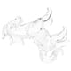 thumbnail image 2 of Escultura de caballo de cristal de pie: Figura decorativa de caballo transparente para el hogar - Símbolo de pasión y vitalidad para negocios o familia, 2 of 7