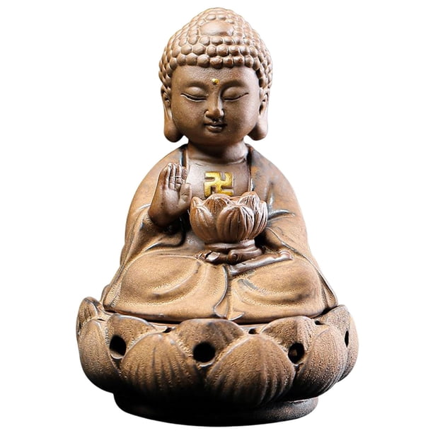 Estatuas de Buda, figuras, conos, soporte, regalo, meditación, adornos decorativos Dorado