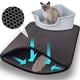 thumbnail image 3 of Pet Cat Litter Mat Double Layer Litter Cat Bed Pads Trapping Pets Litter Box Mat Pet Product Bed For Cats House Clean mat ShopWise Round, 3 of 11