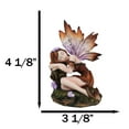 thumbnail image 2 of Sleeping Autumn Fall Pumpkin Orange Girl Fae Fairy In Enchanted Garden Figurine, 2 of 9