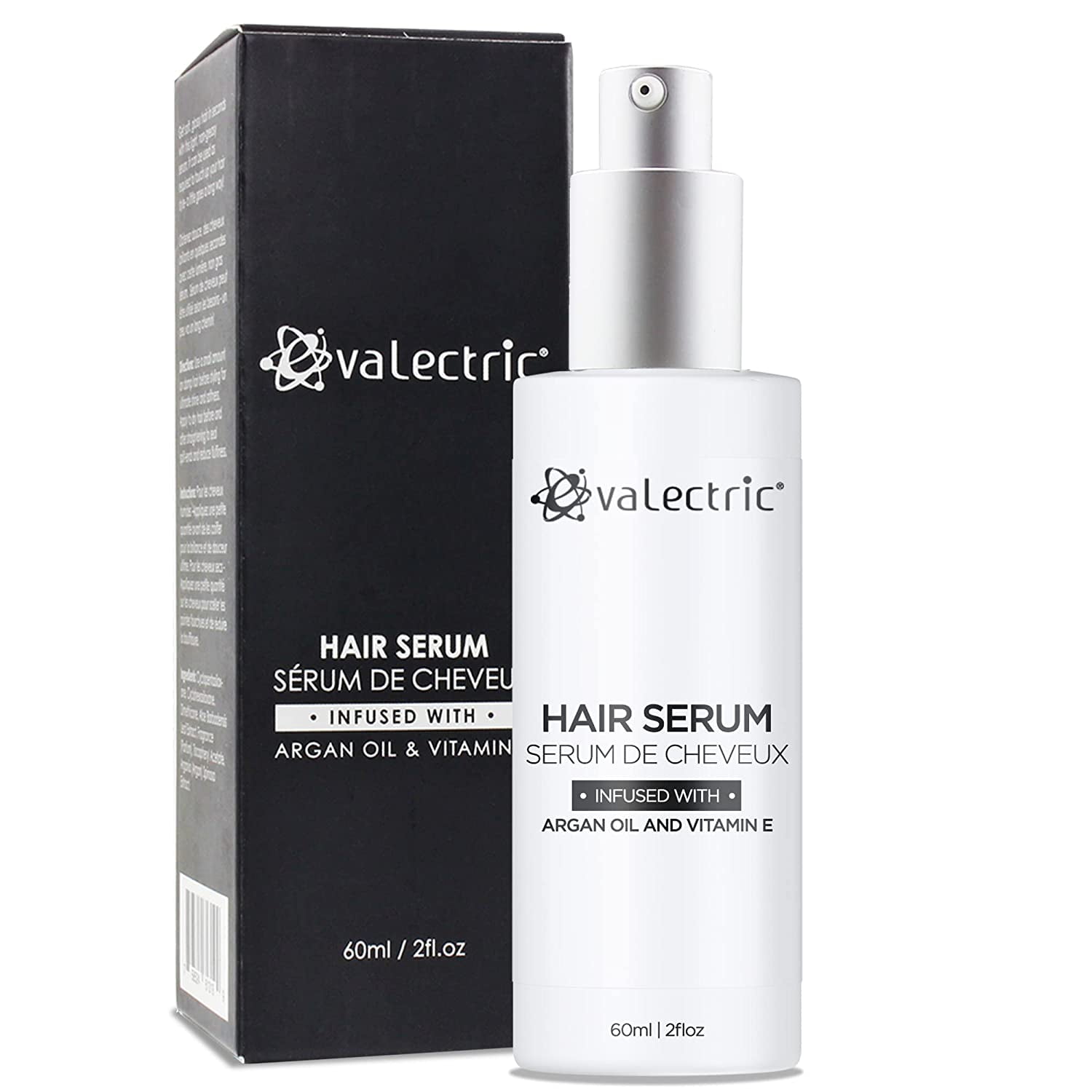 Evalectric Hair Serum Enriched with Argan Oil and Vitamin E for Frizzy Dry  Hair 