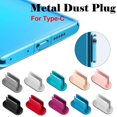 thumbnail image 3 of Cobee Paquete de 6 tapones antipolvo tipo C, aleación de aluminio USB C antipolvo para puerto de carga tipo C para teléfono inteligente y computadora portátil, rojo, 3 of 5