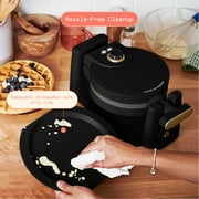 Beautiful Rotating Belgian Waffle Maker, Black Sesame by Drew Barrymore