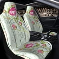 thumbnail image 4 of Goofa Vintage Wood Background with Floral Printed Car Seat Covers, Automotive Seat Covers for Cars Trucks and SUVs, Quick Setup Universal Fit Elastic Seat Covers-2 PCS, 4 of 6