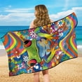 thumbnail image 5 of Binienty Hippie Floral Frog Car Seat Towel Cover After Gym Workout Beach Swimming Boho Sweating Car Seat Cover Fits for Car SUV Sedan Truck Front Seats, 5 of 8