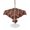 Coffee Brown, variant on Outdoor Tablecloth with Umbrella Hole for Patio/Picnic/Party/Camping, Khaki Moroccan Waterproof Table Cloth Rectangle Table Cover Washable, Boho Retro Country Abstract Geometric Grid (52"x 70")