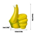 thumbnail image 3 of Banana Hand Resin Ornament | Thumbs Up Decorative Sculpture Yellow Green | Unique Home Office Living Room Décor Piece | 12x9.5x7cm | Fun Gift Display Collectible, 3 of 6