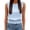 Light Blue, variant on Posijego Women's Boho Tank Tops Elastic Smocked Waist Sleeveless Casual Summer Linen Tank Tops for Women