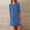 B21 Blue womens summer dresses clearance under $5, variant on Women Dresses under $10! Cagogo Linen Cotton Dress for Women Button Shirt Dress Long Sleeve Round Neck Dressy Casual Mini Dresses with Pockets