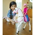 thumbnail image 5 of Barbie DreamHorse & Blonde Doll, Interactive Toy with 30+ Reactions, 5 of 17