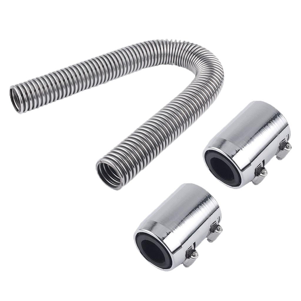 Speed-Autoparts-Usa 48" Universal Stainless Steel Radiator Hose Kit With Caps – Black, US Stock