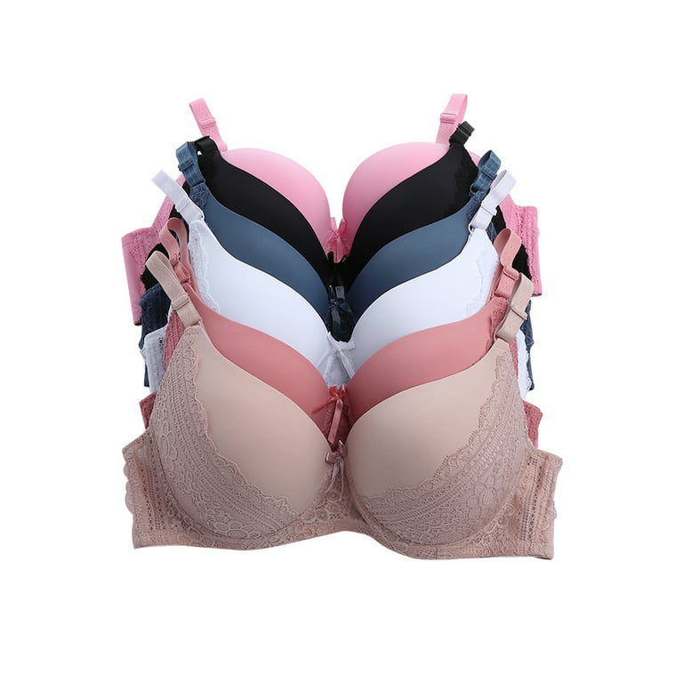 Women Bras 6 pack of Pushup Bra B cup C cup D cup DD cup Size 42DD (S6670)  
