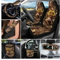 thumbnail image 2 of Yuyamidu Highland Cow Car Seat Covers Full Set 15 Camo Hunting Auto Steering Wheel Cover Seatbelt Shoulder Pad Coasters Sunflower Garbage Bin Rear View Mirror Cover Keychain Air Vent Storage Pouch, 2 of 7