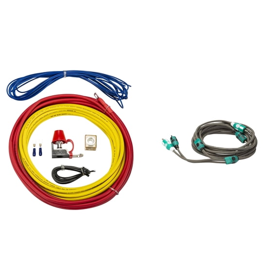Kicker Audio Marine 8awg Amp Kit and 3.0m Marine RCA Bundle