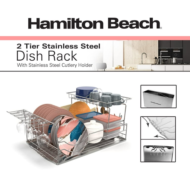 Lifewit Dish Drying Rack, Stainless Steel Dish Drainer Rack for