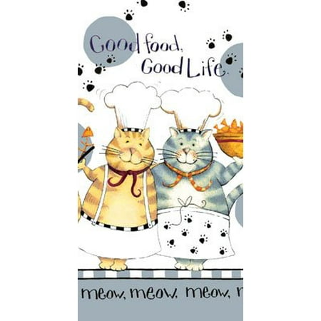 Kayo Designs - Kay Dee Designs R2630 Happy Cat Good Life Terry Towel