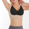 thumbnail image 3 of JFHHQ Women's X-Shaped Back Support Bra for Posture Correction and Lifting Front Closure Design XXXL A, 3 of 6