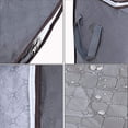 thumbnail image 3 of Bolsa de almacenamiento no tejida, almacenamiento de ropa plegable con cremallera y asa, bolsa de almacenamiento debajo de la cama para edredones, almohadas, ropa, mantas, gris, 3 of 5