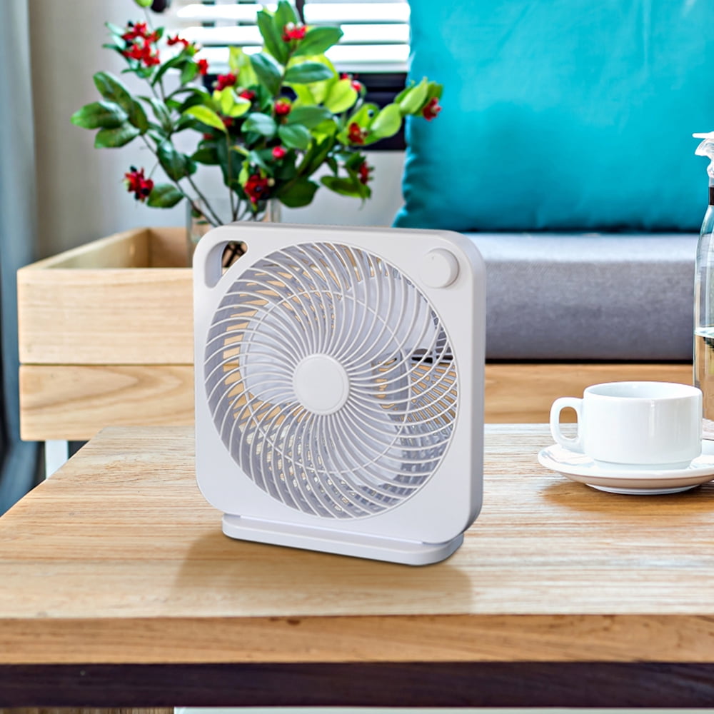 (2 pack) Mainstays 9 inch Personal Box Fan with 3 speeds White