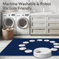 thumbnail image 5 of ODIKA 4'x6' Machine Washable Non-Slip Area Rug, Mystical Moon Phases With Night Illuminating Lunar Cycle High Traffic Rug, Blue, 398062, 5 of 7