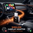 thumbnail image 2 of 2 in 1 Wireless CarPlay & Android Auto Adapter, Plug & Play, No Delay & Fast, for Apple iPhone iOS 10+ & Android 11+, Convert Wired to Wireless for 1000+ Cars, USB-A/Type-C Port with 8730E Chip, 2 of 7