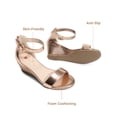 thumbnail image 2 of DREAM PAIRS Girls Dress Sandals with Back Zipper Sparkly Low Heel Party Sandals for Toddler Little and Big Kids, 2 of 6