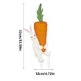 thumbnail image 3 of Clearance Decorative Table Banner under $5,Easter Yard Signs Carrot Rabbit Footprints Outdoor Decorations Easter Bunny Wooden Outdoor Decorations Easter Bunny Carrot Decorations Outdoor Signs, 3 of 3