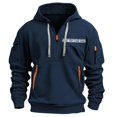 thumbnail image 5 of Men's RED FRIDAY Print Zip Up Hoodie with Arm Pocket, Casual Cardigan Style Sweatshirt, Large Size Fleece Jacket for Veterans Day, Christmas, Military Support,Navy,M, 5 of 5
