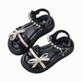 thumbnail image 4 of Godom Sandals for Toddler Girls Lightweight Dual-Adjustable Sandal Buckles Hook Loop Heel Closure for Toddler Little Big Kid, 4 of 5