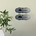 thumbnail image 4 of Designer Boars and Sows, Novelty Restroom Signs, Set of 2 (Brushed Gold) - Medium, 4 of 5
