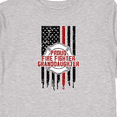 thumbnail image 4 of Inktastic Proud Firefighter Granddaughter Girls Long Sleeve Toddler T-Shirt, 4 of 5
