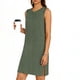 thumbnail image 2 of TaTaai Women's Casual Pullover Dress Sleeveless Round Neck Solid Color Slip Dress with Side Slit Lightweight Stretchy Summer Wear Gift, 2 of 6