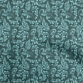 thumbnail image 1 of oneOone Silk Tabby Teal Green Fabric Asian Baroque Craft Projects Decor Fabric Printed By The Yard 42 Inch Wide, 1 of 4