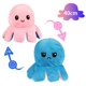 thumbnail image 1 of Pulpo gigante reversible de 40 cm. Juguete de peluche reversible. Pulpo feliz y triste. ¡Muestra tu estado de ánimo sin decir una palabra! Rojo y amarillo, rosa, 1 of 5