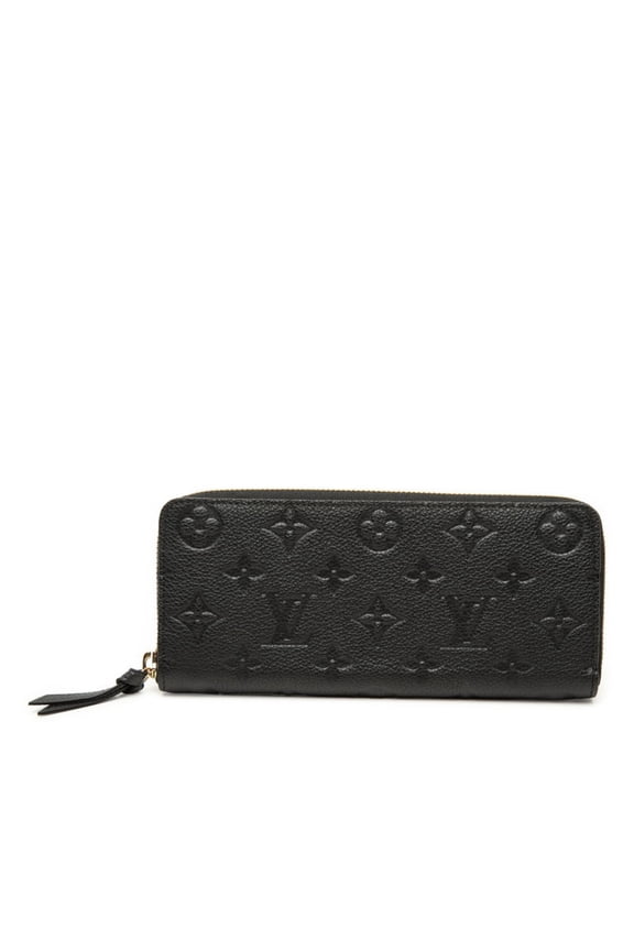 Pre-Owned Louis Vuitton Monogram Empreinte Portefeuille Clemence Round Zip Long Wallet M60171...