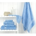 thumbnail image 3 of Cotton Paradise 100% Cotton 6 Piece Towel Set, Soft Absorbent Quick Dry Towels for Bathroom, Sky Blue, 3 of 7