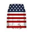 thumbnail image 4 of Wiyuqeen Women's 4th of July Skort High Waist American Flag Skorts Patriotic Tennis Skirt Vinatge Stars Striped Mini Skirts with Shorts, 4 of 5