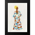 thumbnail image 2 of Isabelle Z 11x14 Black Modern Framed Museum Art Print Titled - Floral Fashion II, 2 of 5