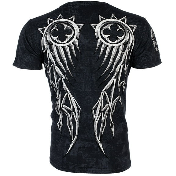 Rebel Saint by Affliction Men's T-Shirt Spiker Dagger