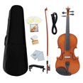 thumbnail image 1 of 4/4 Full Size EQ Electric Violin Kit solid wood Face Board with Violin Bow Case Shoulder Rest Cable Rosin Strings Clean Cloth, 1 of 7