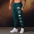 thumbnail image 3 of Pantalones deportivos para correr para hombre de Youngla, pantalones casuales de algodón con estampado hasta el tobillo para hacer ejercicio en el gimnasio y hacer skate, 3 of 4