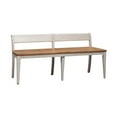 thumbnail image 6 of Liberty Furniture Industies, INC Farmhouse Reimagined Bench (RTA) in Antique White w/ Chestnut Top, 6 of 7