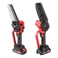 thumbnail image 3 of 6"/ 8" Mini Electric Chainsaw Cordless Handheld Chain Saw Wood Cutter +2 Battery - A: 6 inch chainsaw with 2 batteries, 3 of 3