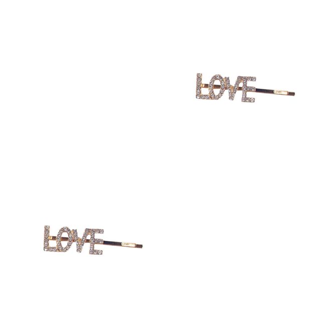 Sonducket Alfileres de aleación, útil, portátil, hermoso, Clip para sombreros, Simple, encantador, decorativo, delicado, herramientas de estilismo de AMOR 2piezas Sonducket CBP301787