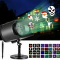 thumbnail image 4 of Double Tube Projection, Built-in Christmas and Halloween Lights, Water Pattern + Pattern Combo US Plug, 4 of 5