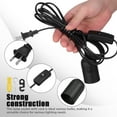 thumbnail image 2 of 2 Pcs Light Socket With Cord Outdoor Light Socket Light Bulb Base Pendant Lamp Sockets Cord For Hanging Lights With US Plug 110V, 2 of 5