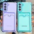 thumbnail image 2 of Card Bag Wallet Clear Case For Samsung Galaxy A24 A14 A34 A54 A53 A23 A13 A33 A52 A72 S21 S22 S23 Ultra S10 Plus S20 FE Note 20 xuanjing unisex, 2 of 2