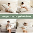 thumbnail image 5 of Memory Foam Body Pillow, Thickened Large Long Bed Pillow for Adults, Full Body Pillow with Removable Pillow Cover(20x54 Inch), 5 of 7